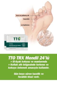 TTO TRX Terleme Karşıtı Mendil 24 Adet