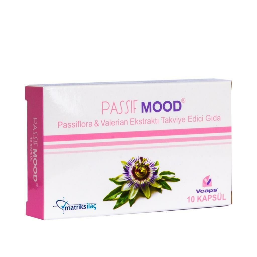 Passif Mood Passiflora ve Valerian Ekstraktı Takviye Edici Gıda 10 Kapsül