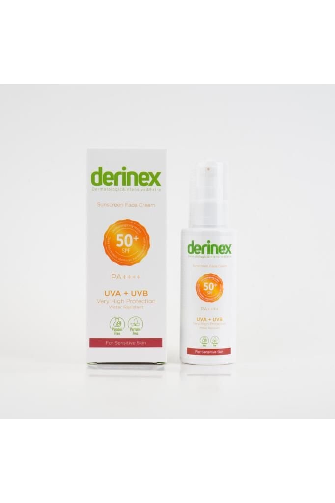 Derinex Güneş Koruyucu Krem Spf 50+ Hassas Ciltler İçin 50 ml