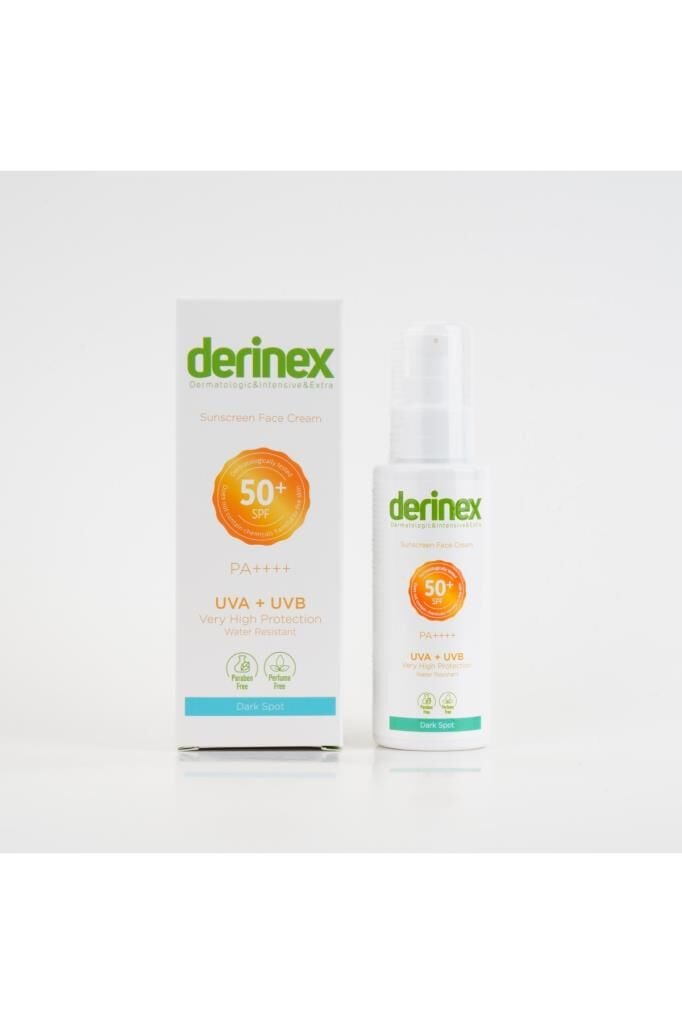 Derinex Güneş Koruyucu Krem Spf 50 Lekeli Ciltler Için 50 ml