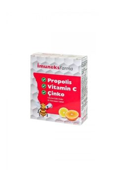 Imuneks Farma Propolis Vitamin C Çinko Takviye Edici Gıda 20 Efervesan Tablet