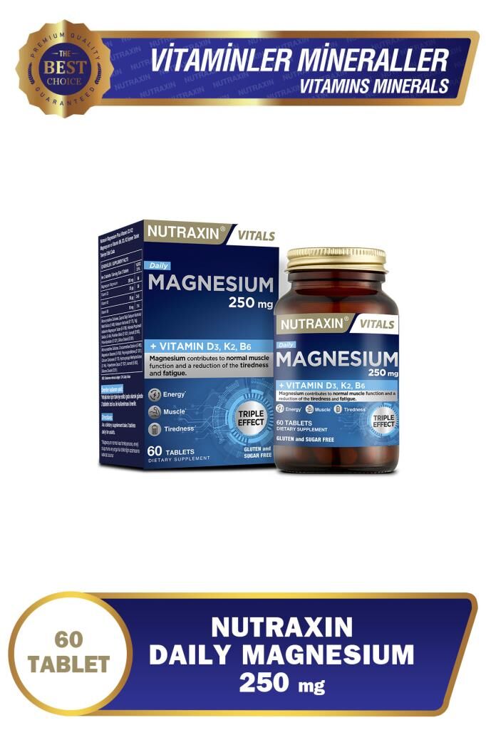 Nutraxin Magnesium Daily 250 mg 60 Tablet