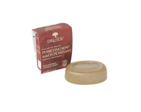Druide Purifiying Yağlı Ciltler İçin Arındırıcı, Organik Kil ve Çay Ağacı Yağı Sabunu 100 g