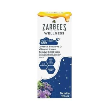 Zarbees Wellness Lavanta, Biotin ve D Vitamini İçeren Takviye Edici Gıda 120 ml