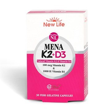 New_Life Mena K2+D3 Natural Vitamin 30 Kapsül