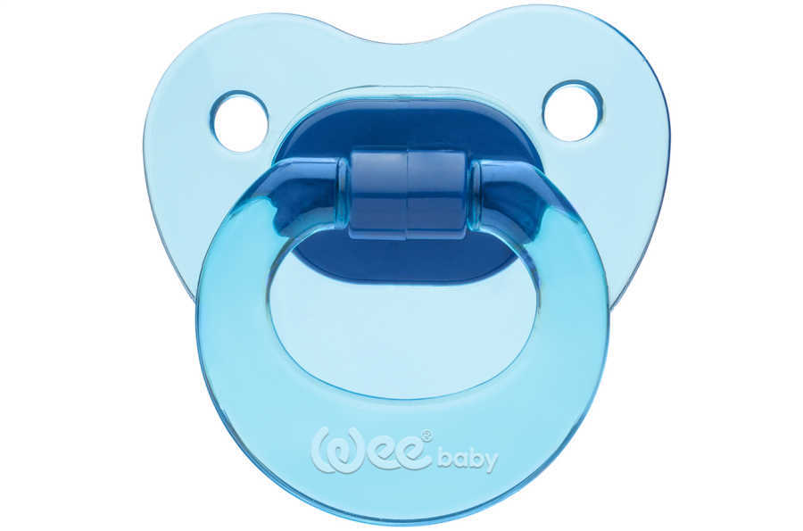 Wee Baby Silikon Damaklı Emzik No:1 Mavi