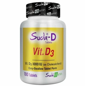 Suda Vitamin D3 1000 IU 100 Tablet