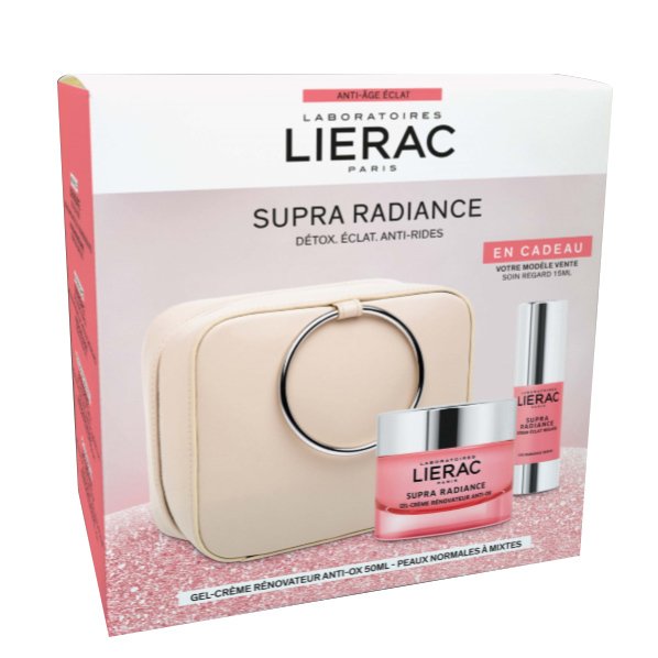 Lierac Christmas Supra Radiance Gel Creme Set- Çantalı