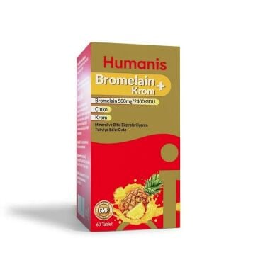 Humanis Bromelain + Krom 60 Tablet