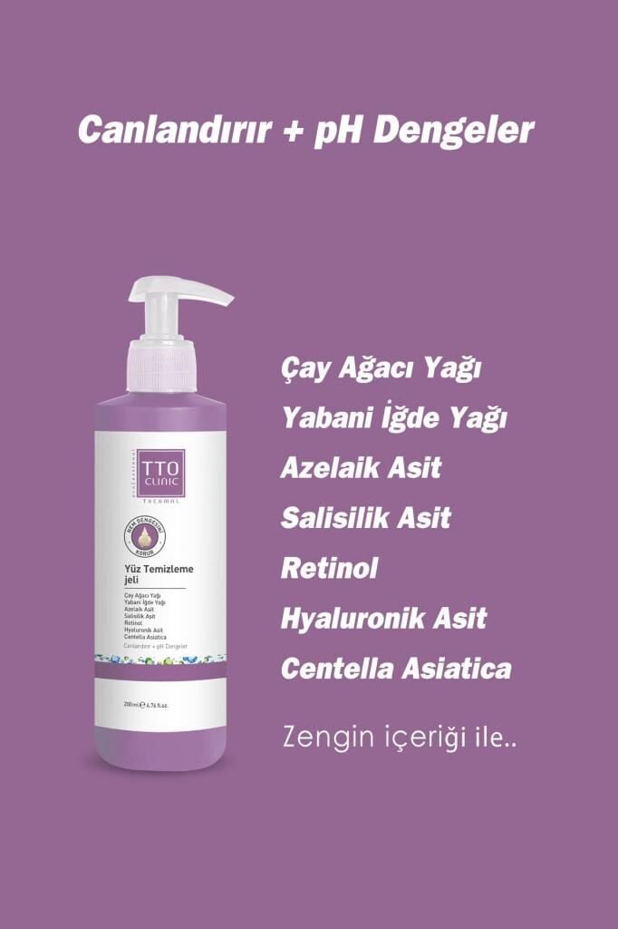 TTO Clinic Yüz Temizleme Jeli 200 ml