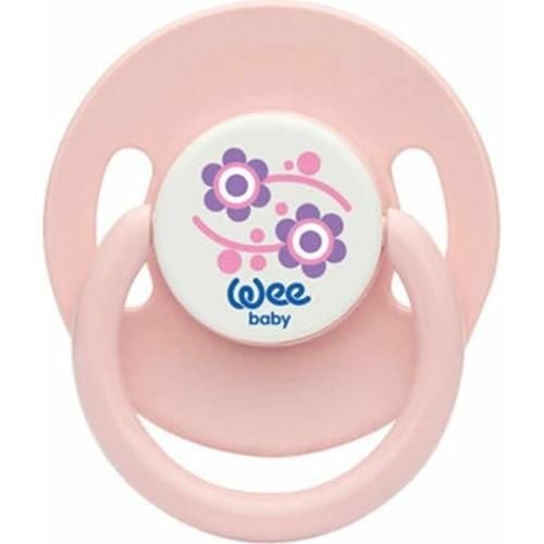 Wee Baby Yuvarlak Uçlu Emzik 0-6 Ay Pembe  No1 855