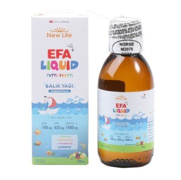 New_Life Efa Liquid Balık Yağı Sıvı 150 ml Tutti Frutti