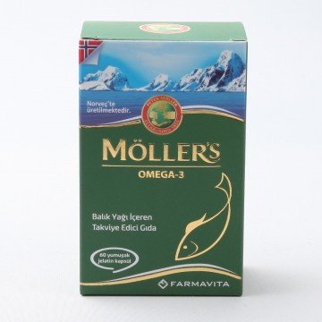 Möller's Omega 3 Möllers Balık Yağı 60 Kapsül
