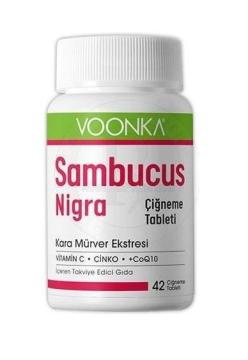 Voonka Sambucus Nigra Kara Mürver 40 Çiğneme Tableti