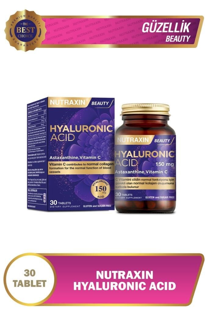 Nutraxin Hyaluronik Asit Takviye Edici Gıda 30 Tablet