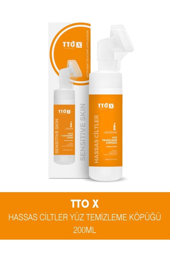 TTO X Hassas Ciltlere Özel Çay Ağacı İçeren Aplikatörlü Yüz Köpüğü