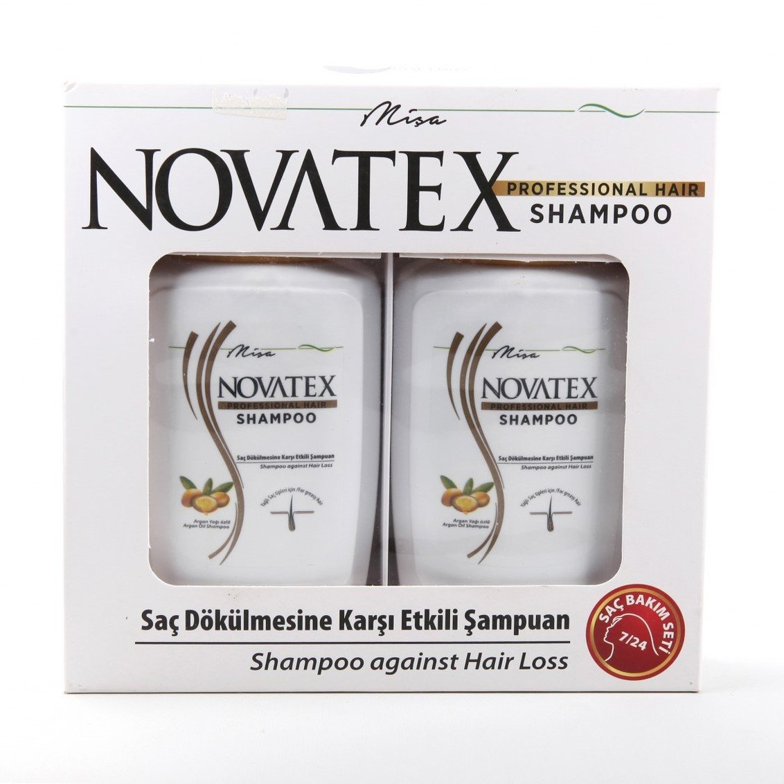 Novatex Saç Dökülmesine Karşı Argan Özlü Şampuan 2 x 400 ml