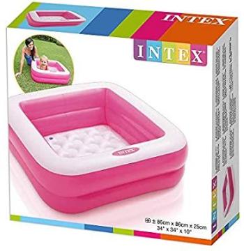 Intex Renkli Şişme Taban 2 Bölme Havuz 86 cm
