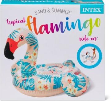 Intex 57559 Tropikal Flamingo Deniz Yatağı 178 cm
