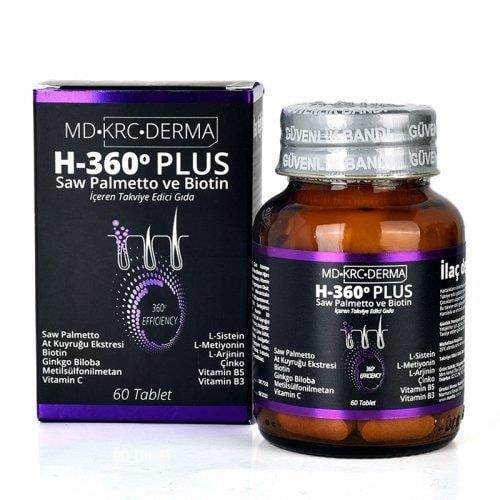 Hair 360 Plus Saw Palmetto ve Biotin 60 tablet