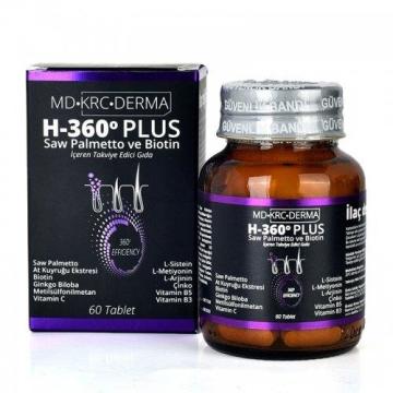 Hair 360 Plus Saw Palmetto ve Biotin 60 tablet