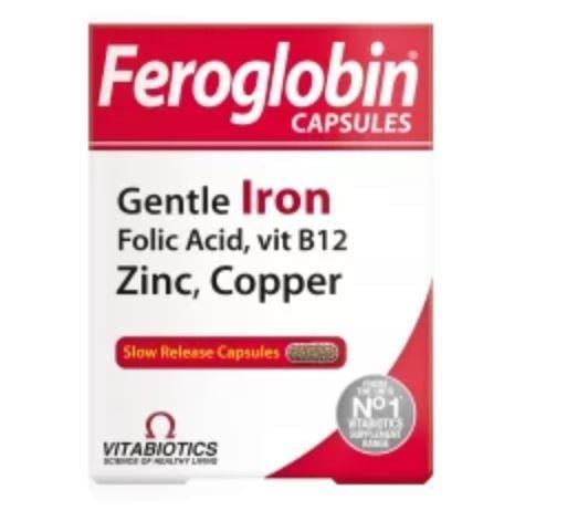 Vitabiotics Feroglobin 30 Kapsül Takviye Edici Gıda