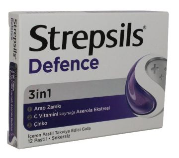 Strepsils Defence Pastil Takviye Edici Gıda 12 Pastil
