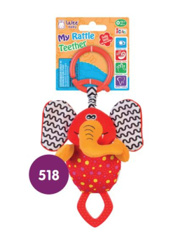 Wee Baby Oyuncak Çıngırak Dişlik Fil 518