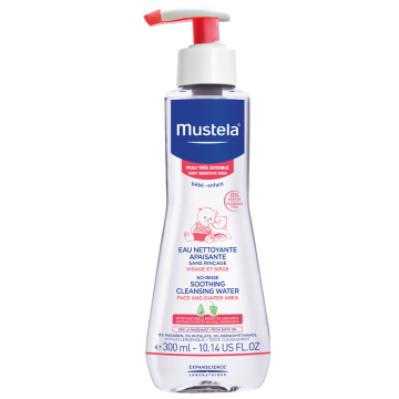 Mustela Soothing Cleansing Water Çok Hassas Ciltler İçin Durulama Gerektirmeyen Temizleme Sıvısı 300 ml