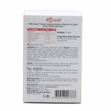 Arwell Takviye Edici Gıda 30 Tablet