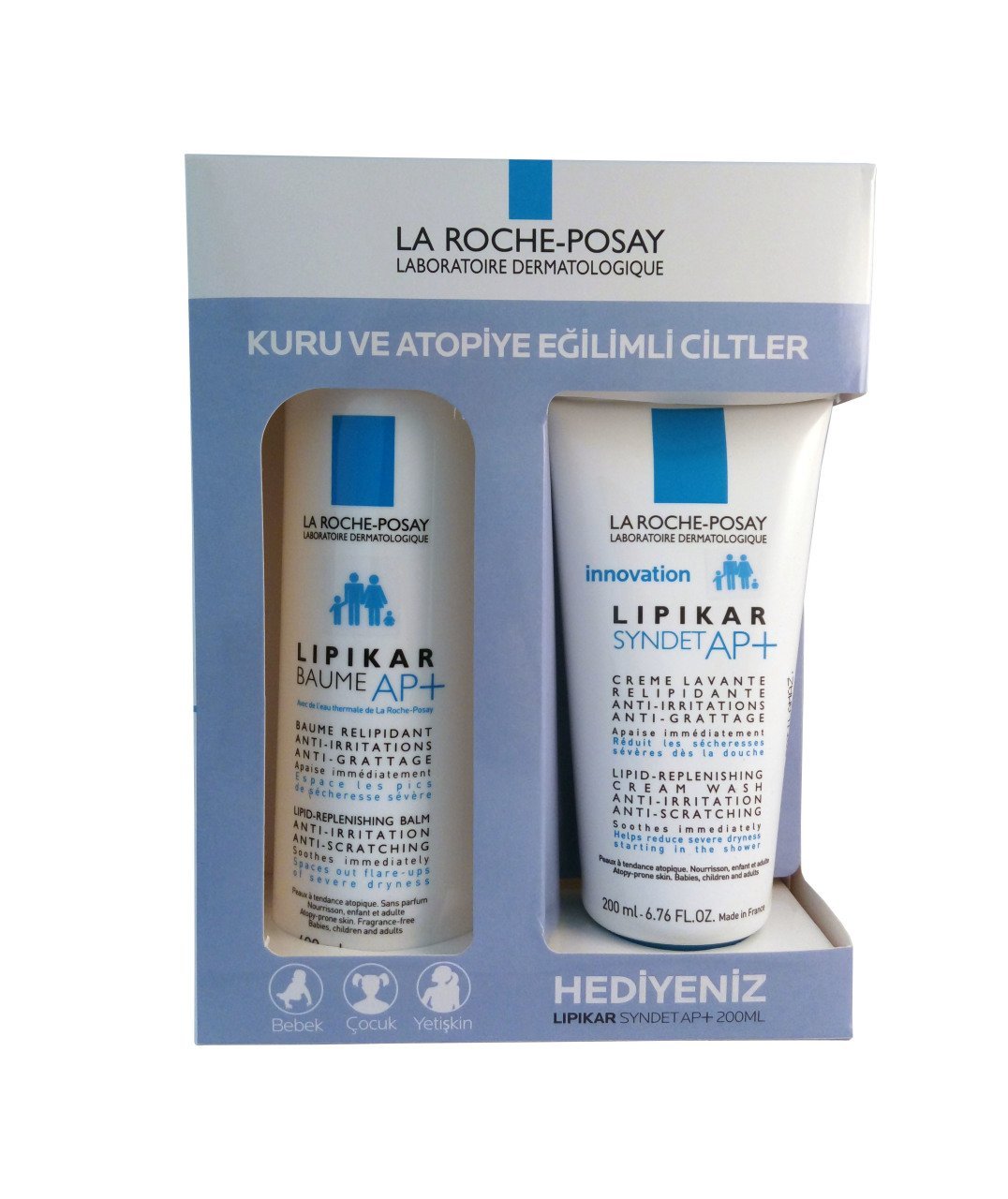 La Roche Posay Lipikar Baume AP+ 400 ml + Lipikar Syndet AP+ 200 ml Set