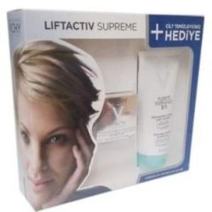 Vichy Liftactiv Supreme Cream Kuru Ciltler İçin Kofre - Purete Thermale Temizleyici 200 ml Hediye