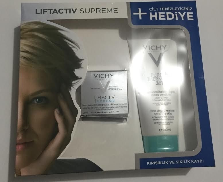 Vichy Liftactiv Supreme Cream Normal/karma Ciltler İçin Kofre - Purete Thermale Temizleyici 200 ml Hediye