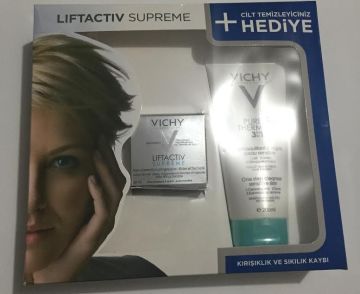 Vichy Liftactiv Supreme Cream Normal/karma Ciltler İçin Kofre - Purete Thermale Temizleyici 200 ml Hediye
