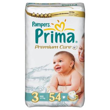 Prima Premium Care No:3 Midi 54 Adet Bebek Bezi