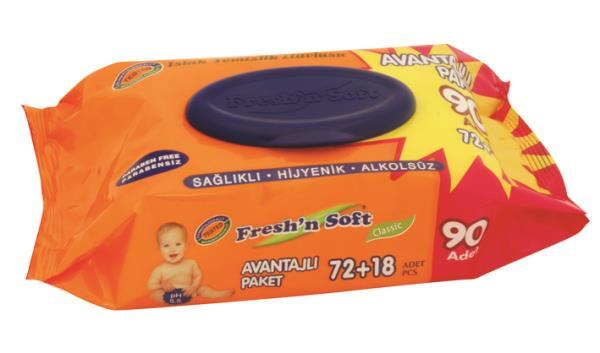 Freshn Soft Islak Mendil (Islak Bebek Havlusu) 90 Yaprak
