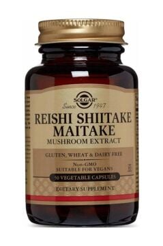 Solgar Reishi Shiitake Maitake Mushroom Extract 50 Bitkisel Kapsül