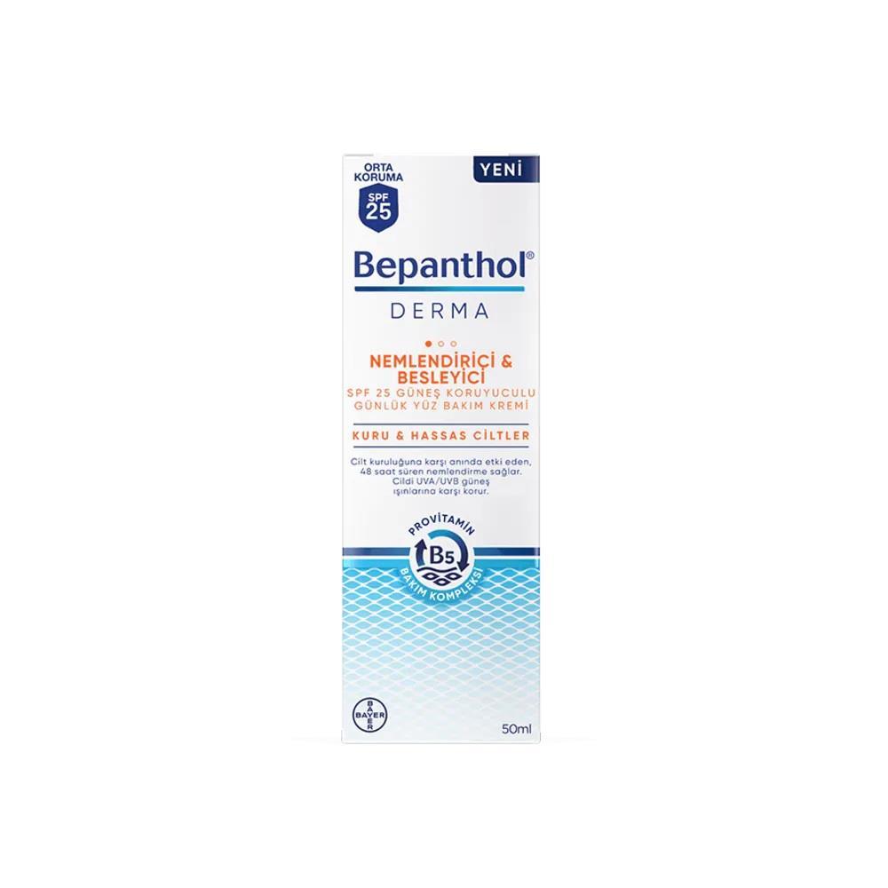 Bepanthol Derma Nemlendirici & Besleyici Spf 25 Yüz Bakım Kremi 50ml