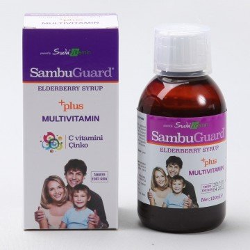 Suda Vitamin Sambugard Kara Mürver Şurup 120 ml