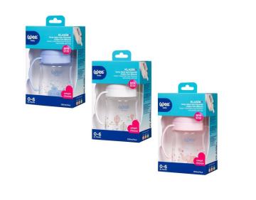 Wee Baby Geniş Ağızlı Kulplu Cam Biberon 120 ml KOD 283