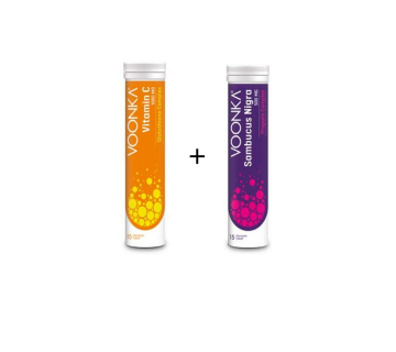 Voonka Vitamin C ve Sambucus Nigra Efervesan 2'li Set