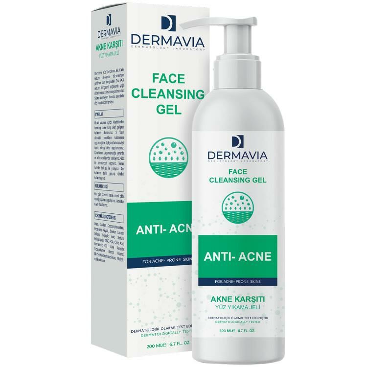 Dermavia Akne Karşıtı Yüz Yıkama Jeli 200ml