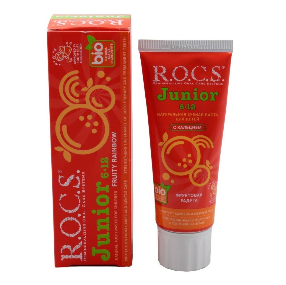 Rocs Junior Meyveli Diş Macunu 6-12 60 ml
