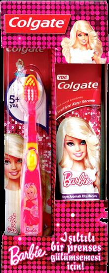 Colgate Barbie Çocuk Diş Fırçası ve Diş Macunu