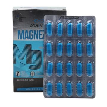 Zade Vital Magnezyum 250 mg 60 Kapsül