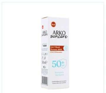 Arko Suncare Güneş Koruyucu Yüz Kremi Spf 50+ 50 ml