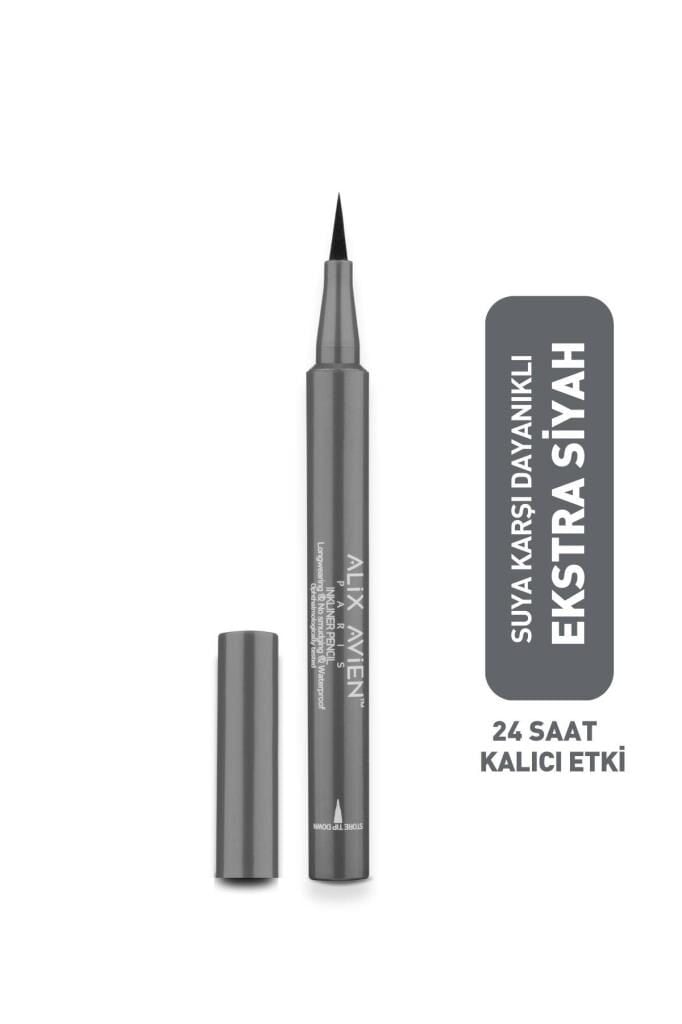 Alix Avien Inkliner Eyeliner Black- Uzun Süre Kalıcı, Suya Dayanıklı ve Yumuşak Uçlu Siyah Göz Kalemi