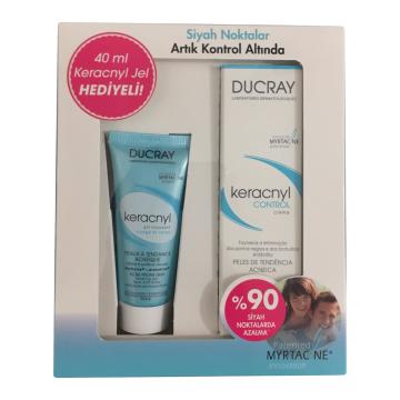Ducray Keracnyl Control (Siyah Nokta ve Parlama Karşıtı) Krem 30 ml + Keracnyl Foaming (Temizleme) Jel 40 ml