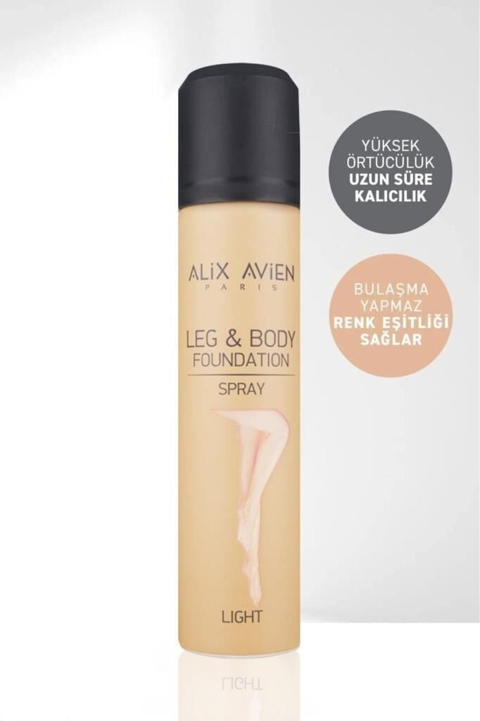 Alix Avien Bacak Fondöteni Light Bronzlaştırıcı Etkili Çatlak Ve Görünümü Önleyici Sprey Fondöten 75 ml