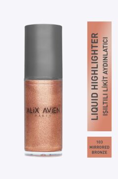 Alix Avien Kahverengi Işıltılı Likit Aydınlatıcı - Liquid Highlighter - 103 Yüz & Vücut İçin - 45 ml